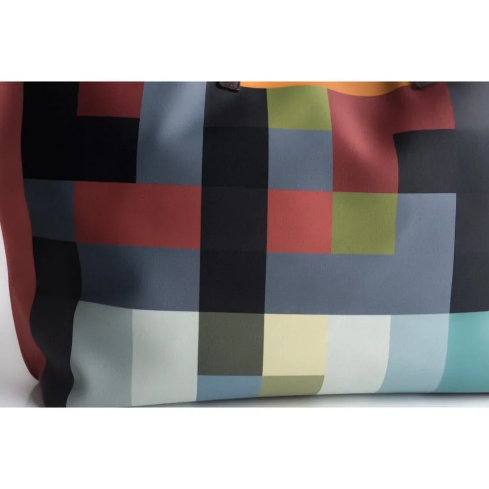 Akris Womens Medium Ai Shoulder Bag Purse Technical Fabric Colorblock Multicolor - Picture 3 of 16